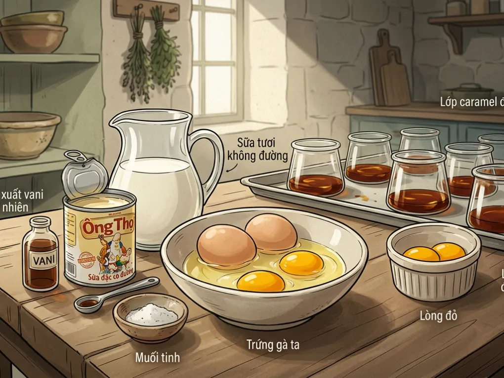 Cách Làm Bánh Flan Mềm Mịn, Không Bị Rỗ, Thơm Ngon Chuẩn Vị Tại Nhà