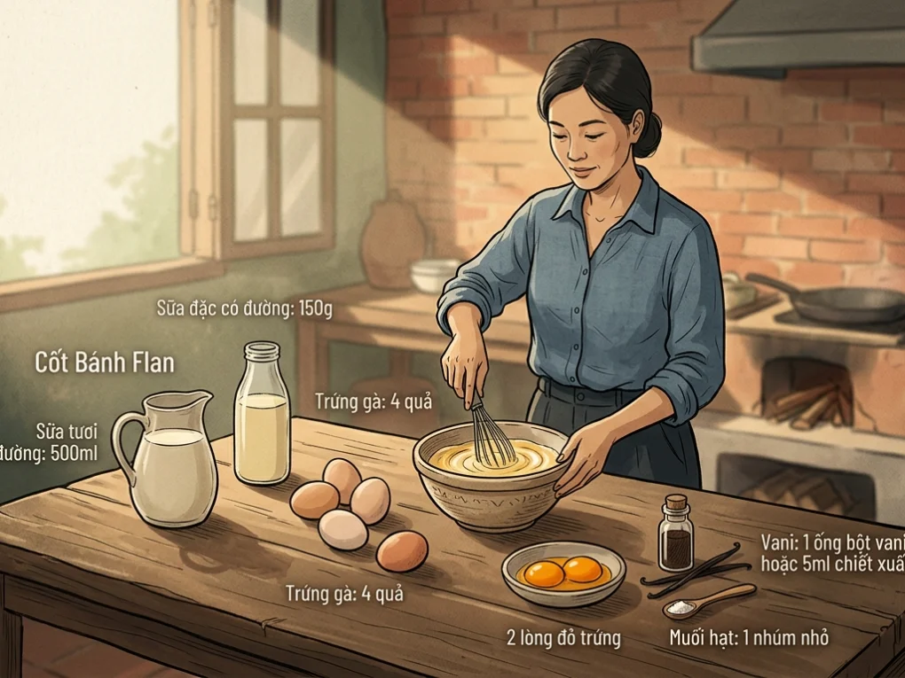 Cách Làm Bánh Flan Không Bị Rỗ: Bí Quyết Mềm Mịn Chuẩn Vị Tại Nhà